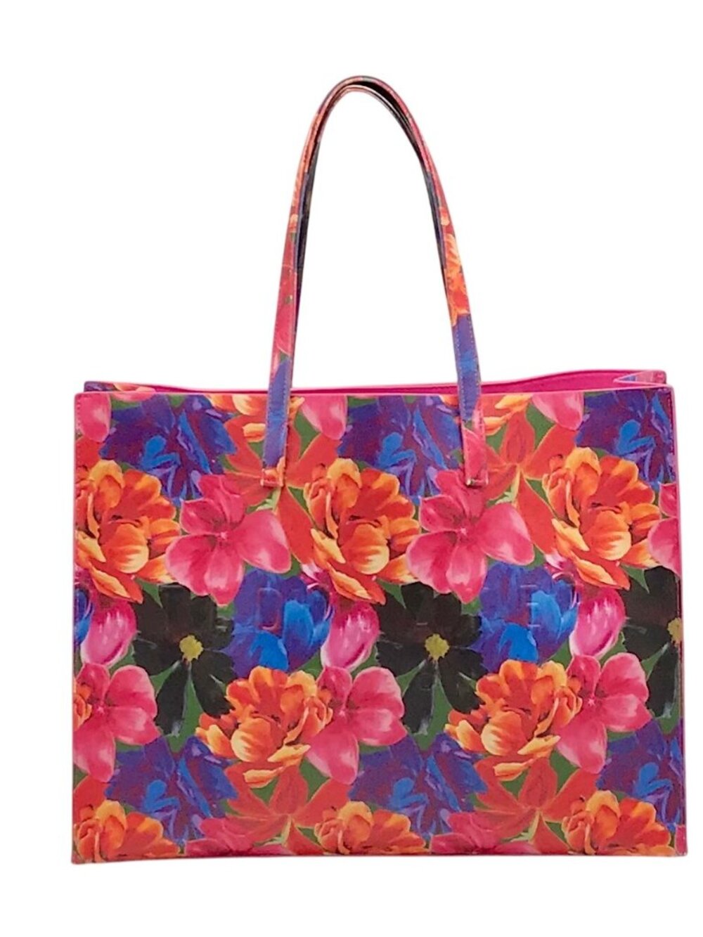 The Icon Tote Pink Floral Print Tote bag